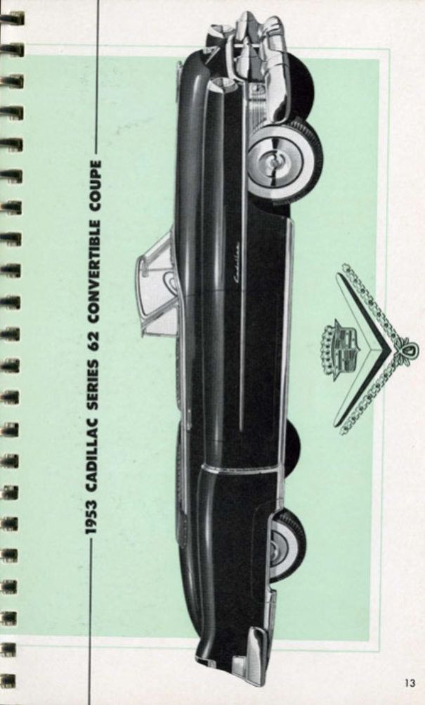 1953 Cadillac Salesmans Data Book Page 102